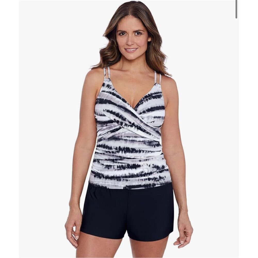 Shapesolver Tiger Sunrise 14 cross over tankini top